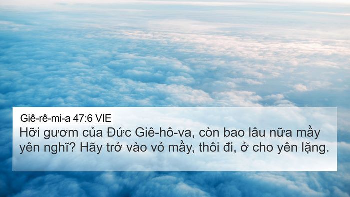 Giê-rê-mi-a 47:6 VIE Bible Verse Image