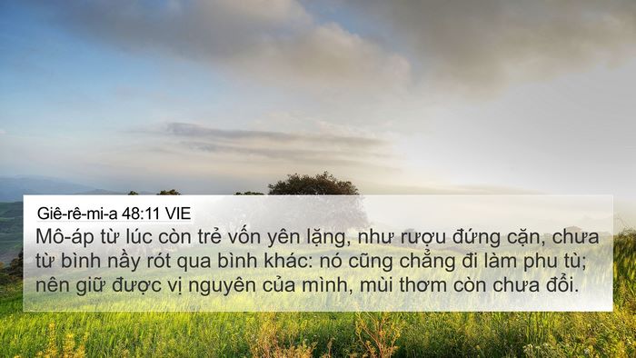 Giê-rê-mi-a 48:11 VIE Bible Verse Image
