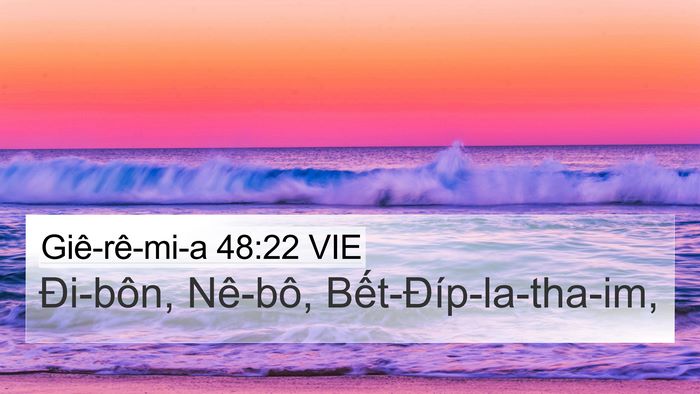 Giê-rê-mi-a 48:22 VIE Bible Verse Image