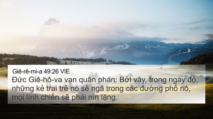 Giê-rê-mi-a 49:26 VIE Bible Verse Image