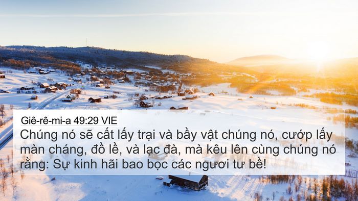 Giê-rê-mi-a 49:29 VIE Bible Verse Image