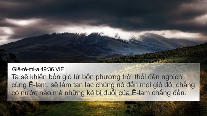 Giê-rê-mi-a 49:36 VIE Bible Verse Image