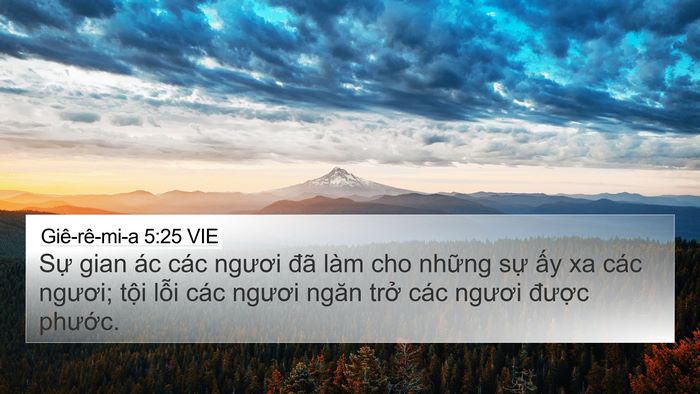 Giê-rê-mi-a 5:25 VIE Bible Verse Image