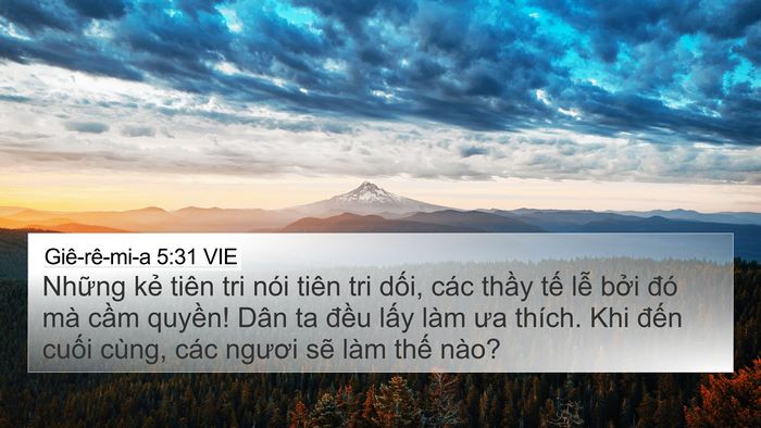 Giê-rê-mi-a 5:31 VIE Bible Verse Image