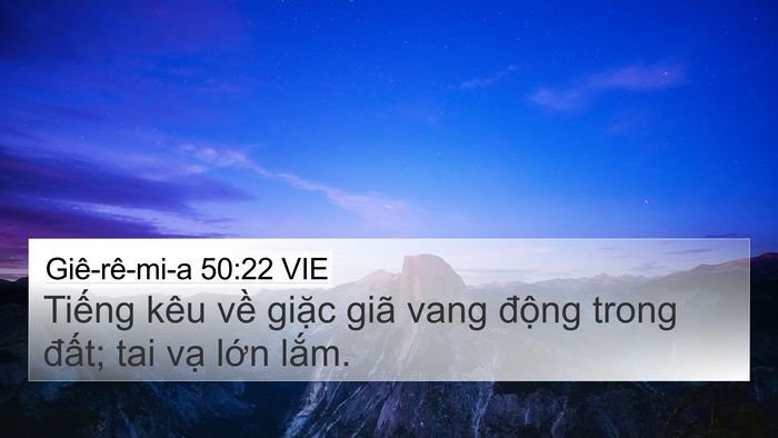 Giê-rê-mi-a 50:22 VIE Bible Verse Image