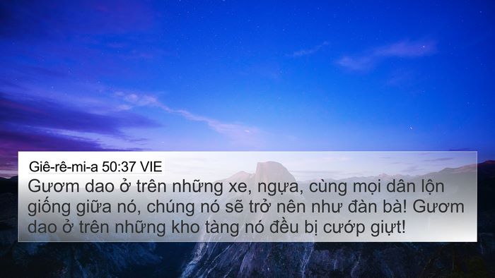 Giê-rê-mi-a 50:37 VIE Bible Verse Image