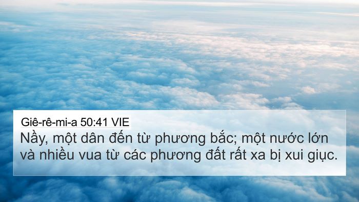 Giê-rê-mi-a 50:41 VIE Bible Verse Image