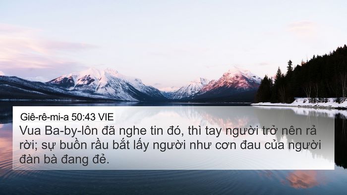 Giê-rê-mi-a 50:43 VIE Bible Verse Image
