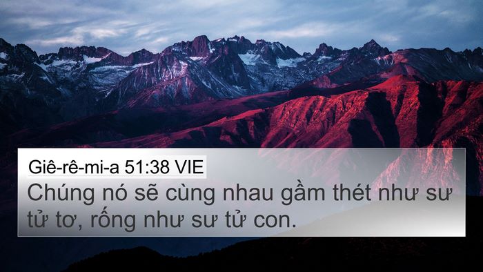 Giê-rê-mi-a 51:38 VIE Bible Verse Image