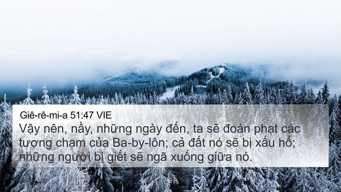 Giê-rê-mi-a 51:47 VIE Bible Verse Image