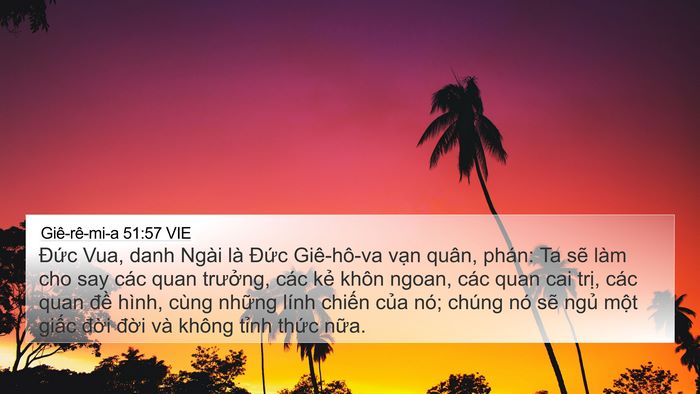 Giê-rê-mi-a 51:57 VIE Bible Verse Image
