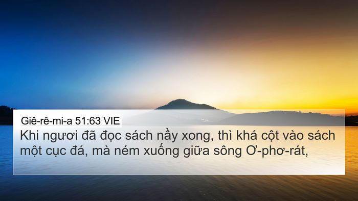 Giê-rê-mi-a 51:63 VIE Bible Verse Image