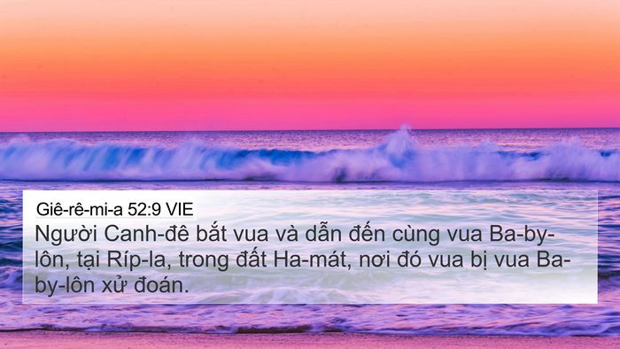 Giê-rê-mi-a 52:9 VIE Bible Verse Image