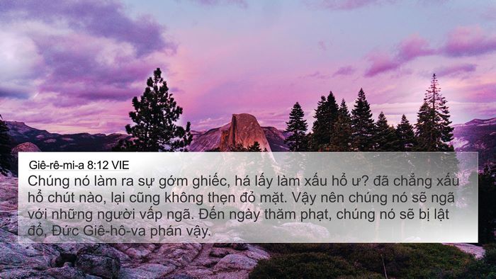 Giê-rê-mi-a 8:12 VIE Bible Verse Image