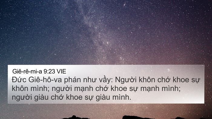 Giê-rê-mi-a 9:23 VIE Bible Verse Image