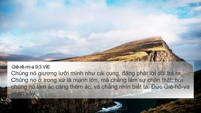 Giê-rê-mi-a 9:3 VIE Bible Verse Image