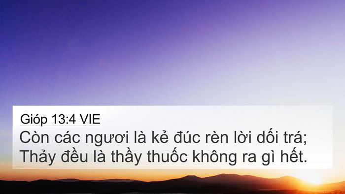 Gióp 13:4 VIE Bible Verse Image