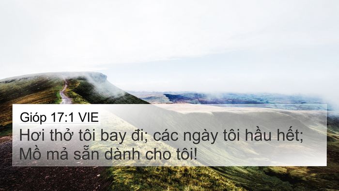 Gióp 17:1 VIE Bible Verse Image