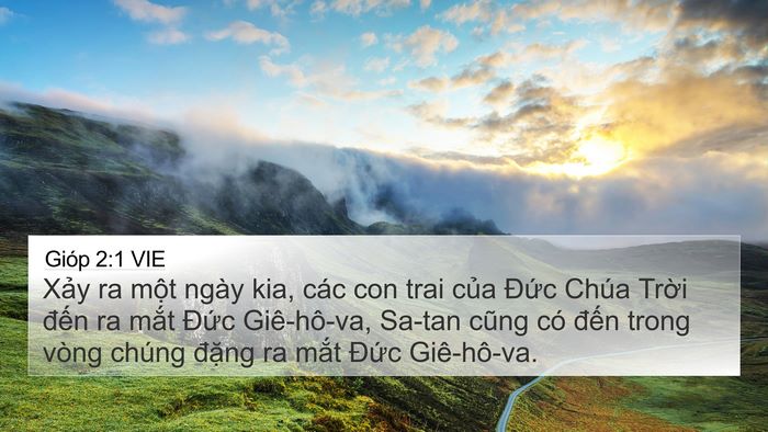 Gióp 2:1 VIE Bible Verse Image