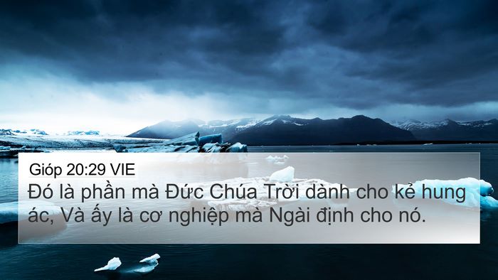 Gióp 20:29 VIE Bible Verse Image