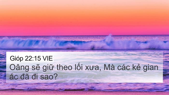 Gióp 22:15 VIE Bible Verse Image
