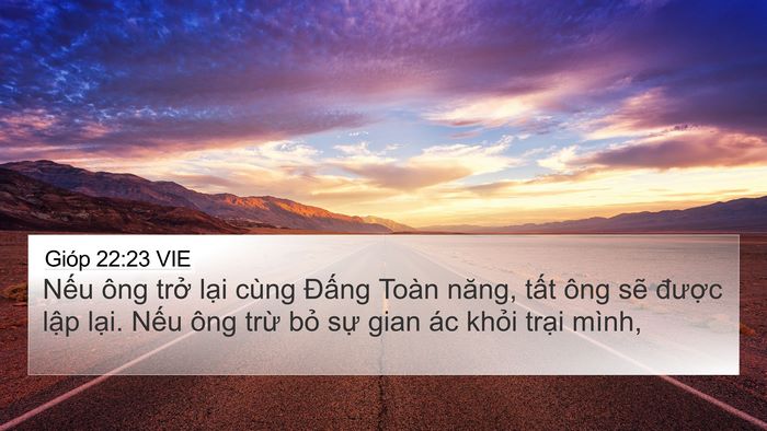 Gióp 22:23 VIE Bible Verse Image