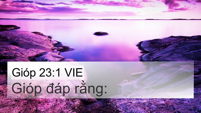 Gióp 23:1 VIE 4K Wallpaper - Gióp đáp - 4K Wallpaper Bible Verse