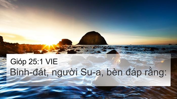 Gióp 25:1 VIE Bible Verse Image