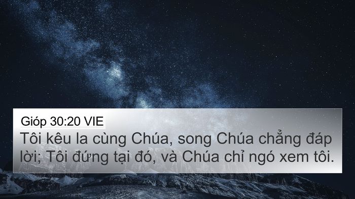 Gióp 30:20 VIE Bible Verse Image