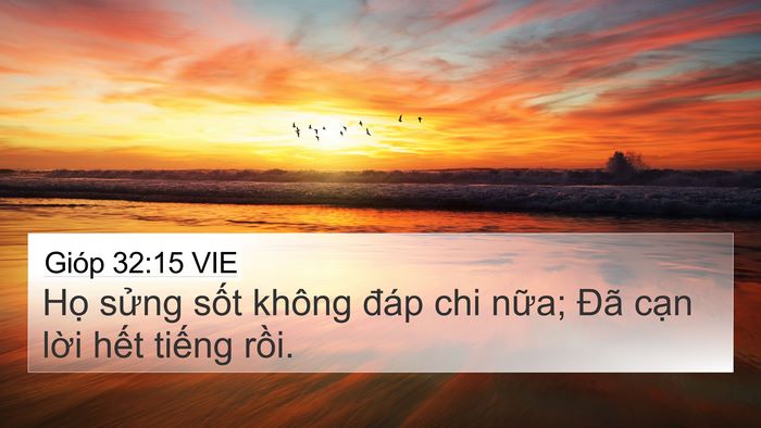 Gióp 32:15 VIE Bible Verse Image