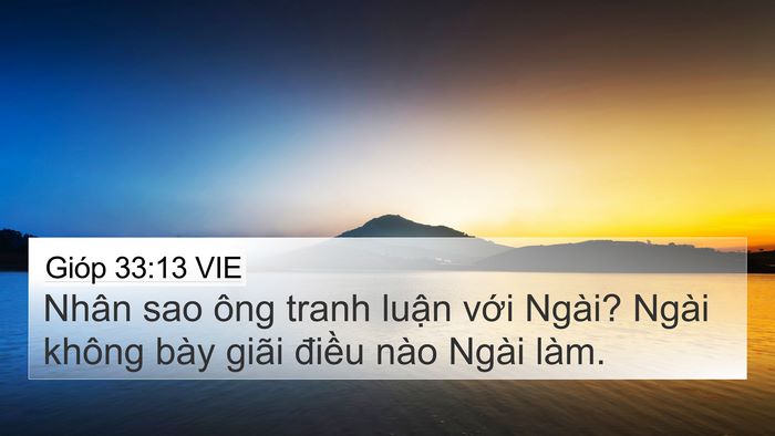 Gióp 33:13 VIE Bible Verse Image