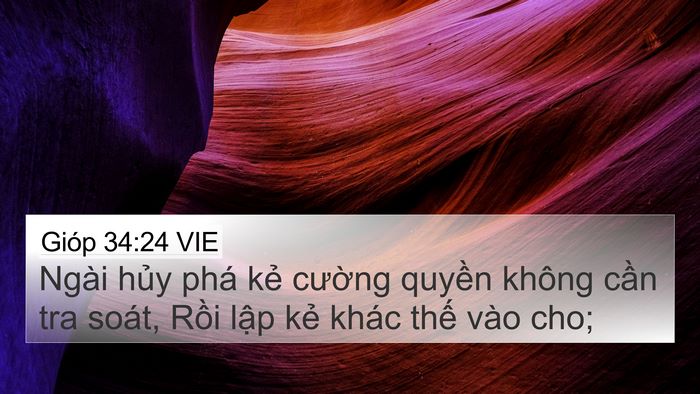 Gióp 34:24 VIE Bible Verse Image
