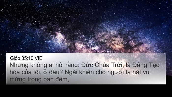 Gióp 35:10 VIE Bible Verse Image