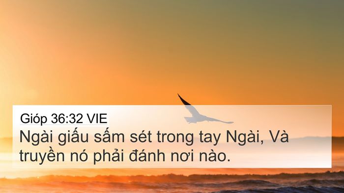 Gióp 36:32 VIE Bible Verse Image