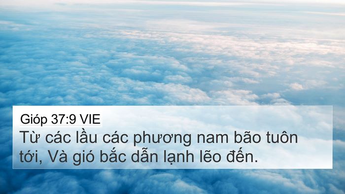 Gióp 37:9 VIE Bible Verse Image