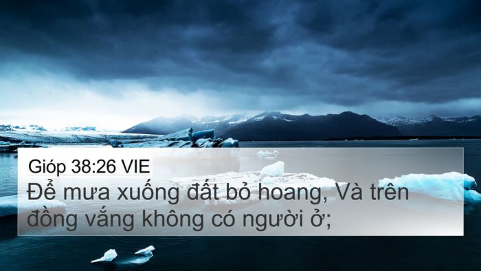 Gióp 38:26 VIE Bible Verse Image