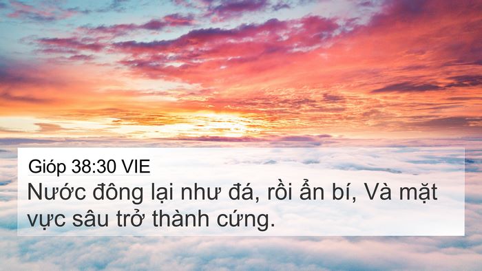 Gióp 38:30 VIE Bible Verse Image