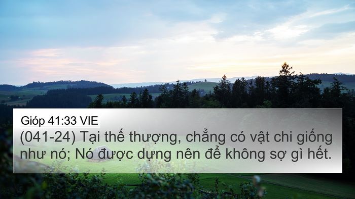 Gióp 41:33 VIE Bible Verse Image