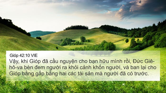 Gióp 42:10 VIE Bible Verse Image