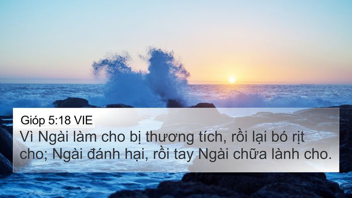 Gióp 5:18 VIE Bible Verse Image