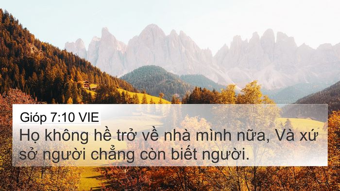 Gióp 7:10 VIE Bible Verse Image
