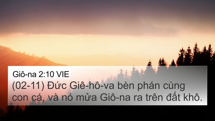 Giô-na 2:10 VIE Bible Verse Image