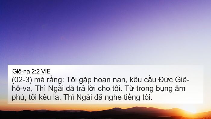 Giô-na 2:2 VIE Bible Verse Image