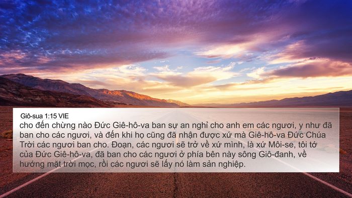 Giô-sua 1:15 VIE Bible Verse Image