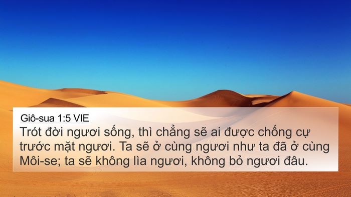 Giô-sua 1:5 VIE Bible Verse Image