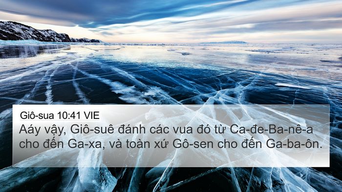 Giô-sua 10:41 VIE Bible Verse Image