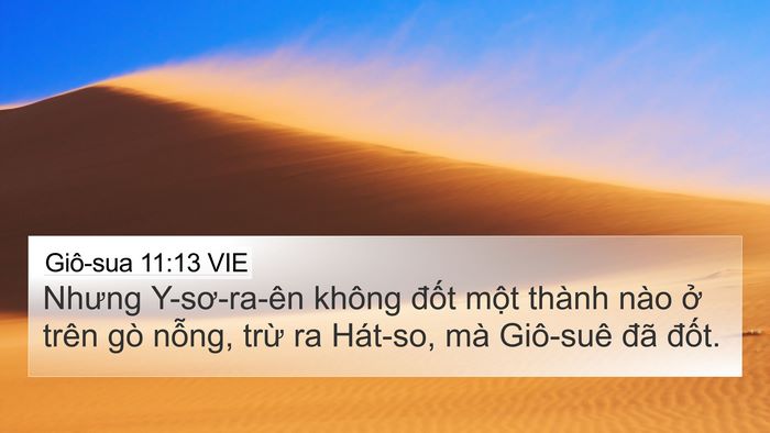 Giô-sua 11:13 VIE Bible Verse Image