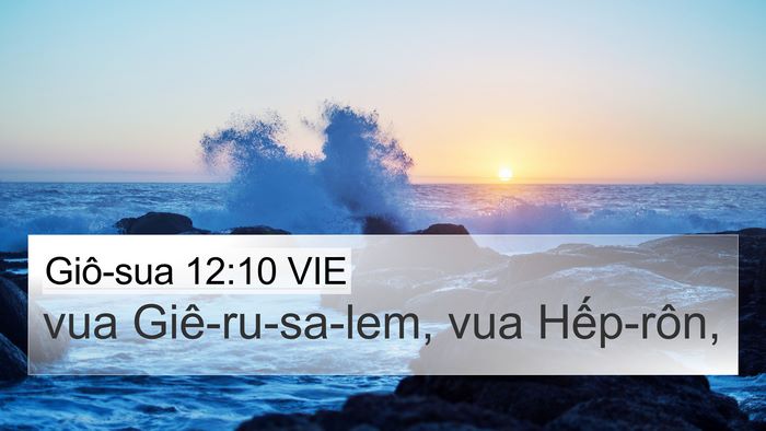 Giô-sua 12:10 VIE Bible Verse Image
