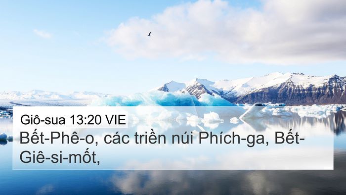 Giô-sua 13:20 VIE Bible Verse Image