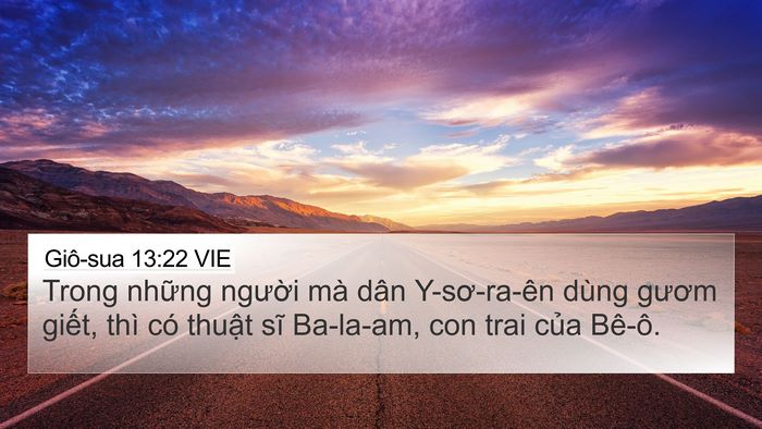 Giô-sua 13:22 VIE Bible Verse Image
